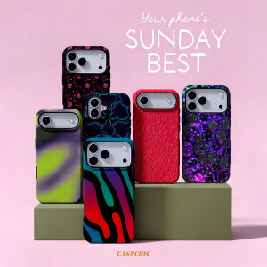 Potdemiel | Neon Liquid Wave For 2 in 1 Flower Case For iPhone 17 16 15 14 13 Pro Max Luxury Shockproof Phone Cover