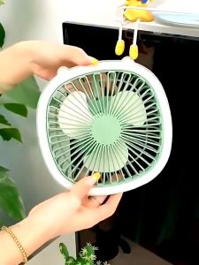 Kipas Angin Portable 4in1 Dengan Lampu LED Kipas Angin Lipat USB Kipas Duduk Multifungsi Kipas Gantung
