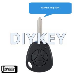 Chìa Khóa Điều Khiển Từ Xa Ô Tô 3 Nút 433MHz Tích Hợp Chip ID46 Dành Cho Lada Granta Priora Vesta X-Ray Sedan Sport Kalina - Khóa Không Dây ABS+Kim Loại