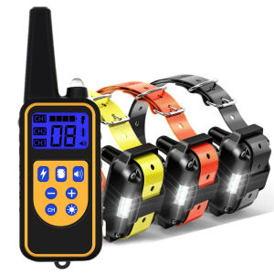 800m Electric Dog Training Collar: Waterproof Pet Remote Control & Rechargeable Training