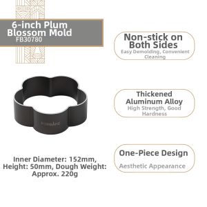 FORBAKE | Non-stick Sakura Plum Blossom Muffin Mold