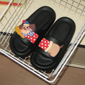 XIXITIAO | Anti-slip Character Puppy Print Flip Flops