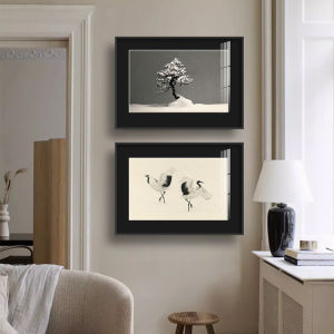 Modern American Black And White Decorative Painting Mountain Brand Bedroom Living Room Background Wall Hanging Art Retro French Style