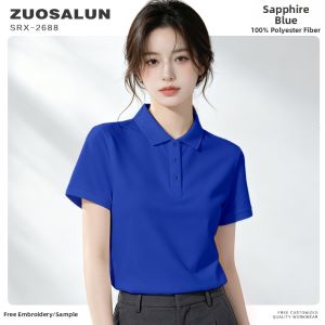 ZUOSALUN | Custom LOGO Print Work Uniform Polo Shirt Tshirt for Delivery
