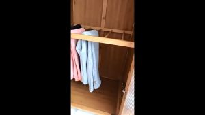 Solid Wood Wardrobe Simple Wardrobe Hanging Wardrobe Storage Cabinet Locker Storage Rack