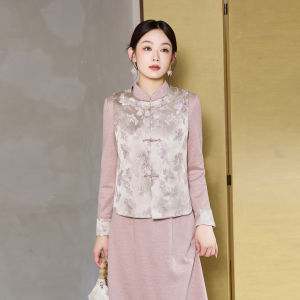 New Chinese Style Set Autumn Fashion One Whole High-End Sensation Jacket Zen Womens Clothing Improved Tang Costume Cheongsam Skirt