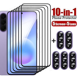 10-IN-1 Tempered Glass For Samsung A57 A55 A56 5G Screen Protector For Galaxy A16 A17 A15 A35 A36 A37 A26 A14 A54 Soft Lens Film
