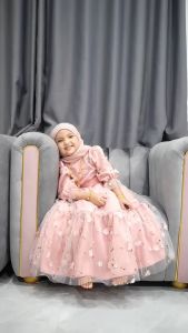 เดรสเด็ก ชุดเดรสเด็กมูลคอม เดรสคูณู ชุดหนูเดรสเด็ก มิตร M-3XL ดอกน่ารักมากๆ