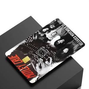 KULECHAOWAN | Popular Band Motley-C-crues Anime Spend or Save Funny Shell On Off Ultra Thin Sticker Skin Cover Film for Debit Credit Card