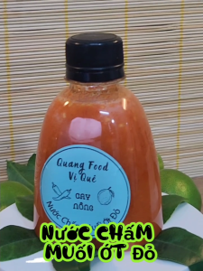 Nước Chấm Muối Ớt Đỏ Quang Food - 275g - VỊ cay nồng chấm hải sản đồ nướng hấp thơm ngon.