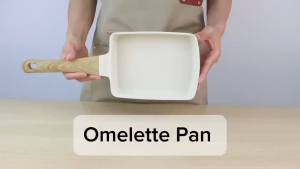 GiPP Cosy Wajan Telur Dadar Gulung/ 18cm Tamagoyaki Pan/ Omelette Pan Anti Lengket Cocok untuk Semua Kompor Bebas PFAS & PTFE & PFOA