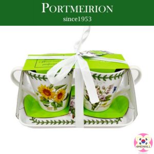 Portmeirion Botanic Garden Mug Tray Set 180ml / Mug 2P + Tray 1P / Tableware / Gift / Cup / MUG CUP