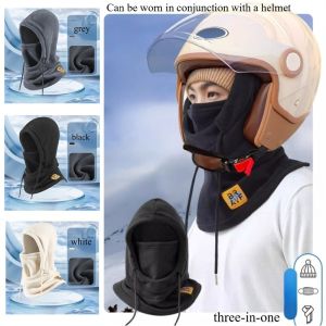 Riding Winter Warm Hat with Mask and Neck Warmer 3-in-1 Windproof Balaclava for Men and Women Cycling Cold Weather Protection