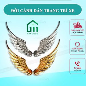 Đôi cánh thiên thần 3D gắn logo xe hơi trang trí