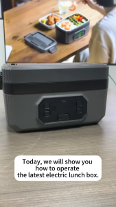1.2L Rechargeable Electric Lunch Box Insulated Lunch Box 304 Stainless Steel Cordless Electric Lunch Box Food Warmer Food Steamer Portable Bento Box For Office School Outdoor Camping