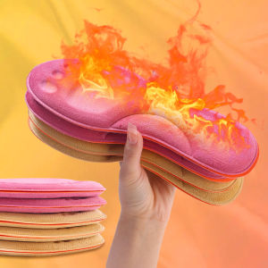 Tự-Đế Nhiệt Mát Xa Chân Nhiệt Dày Đế Bộ Nhớ Bọt Miếng Lót Giày Mùa Đông Ấm Áp Cho Đàn Ông Thể Thao Cho Nữ Miếng Lót Giày Phụ Kiện