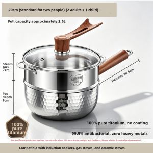 RONGCHUAN | No Coating Baby Food Cooking Sapinpan Small Pot