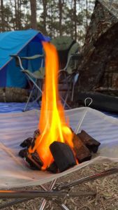 ถานก่อไฟ รองก่อกองไฟ ทนความร้อนสูง สแตนเลส ซ้ำ