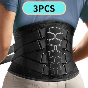Guoftstars 1/2/3/4PCS Back Support Belt with Lumbar Support Stays Adjustable Waist Brace for Back Pain Relief Men Women