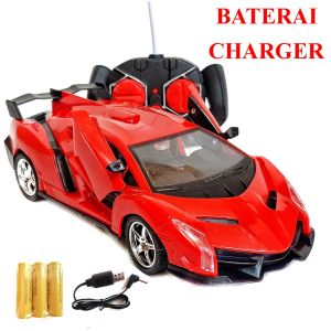 Mainan Anak Mobil Remot top speed RC Super Cars buka pintu batrei cas murah