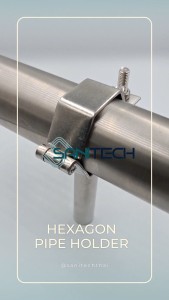 ที่รองรับท่อทำจาก SS 304 (แบบเหลี่ยม)