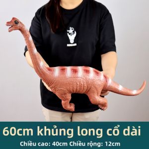 Đồ Chơi Khủng Long Bằng Cao Su Mềm Lớn Cho Trẻ Em Bé Trai Và Bé Gái Khủng Long Ba Chân Eleka Phản Hồi Phản Hồi Âm Thanh