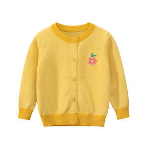 Childrens Cardigan sweater Cotton Baby Girls Spring and Autumn Knit Foreign Trade Childrens Clothing Korean Girls Outerwear Childrens Cotton Knitwear