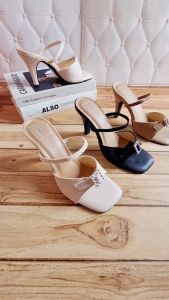 ABBUSHOES Aj 38 sendal hak tinggi gesper karet chilila 9cm