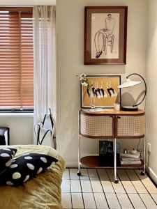 Retro Wicker Weaving Solid Wood Hall Tea Water Storage Cabinet Sofa Table Original Design Dining Room Sideboard Furniture