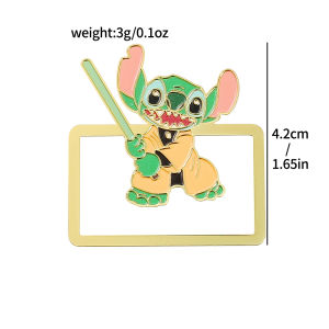 Cartoon Disney Cute Stitch Book Mark Anime Metal Bookmarks Fan Collection Gift for Book Lovers Stationery School Supplies