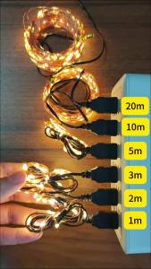 USB Led Fairy Lights Copper Wire String 1/2/3/5/10/20M 200LED Holiday Lamp Garland For Christmas Tree Wedding Party Decoration