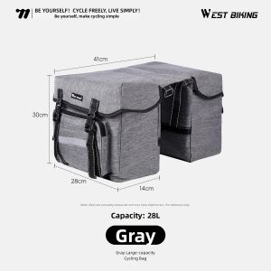 West Biking | Waterproof Rear Rack Bag Large Capacity