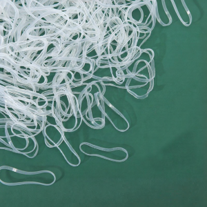 Transparent White Highly Elastic Disposable Durable Rubber Bands