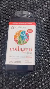 YOUTHEORY COLLAGEN PLUS BIOTIN 6000MG 390 TABLETS Youtheory