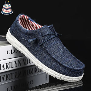 Men Casual Shoes Slip on Canvas Loafers Comfortable Walking Flats for Man Non Slip Soft Moccasins Sneakers Summer loafers