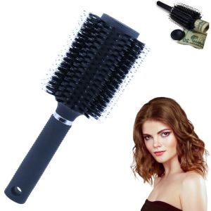 Lược Tạo Kiểu Tóc Đa Năng Tích Hợp Hộp Đựng Tiền Chống Tĩnh Điện Chịu Nhiệt Dành Cho Tóc Xoăn Dùng Được Cho Cả Nam Và Nữ Dùng Tại Nhà Hoặc Salon Làm Quà Tặng