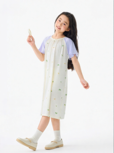 potatokids | Thin Cool Softness Children Girls Sleep Dress
