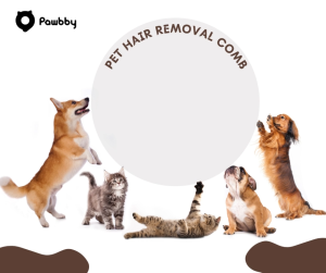 Pawbby Pet Hair Removal Comb - Precise Toothed Single-Hand Operate Detachable Ergonomic Grooming for Dogs & Cats