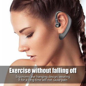 หูฟังบลูทู ธ หูเดียว ชุดหูฟังบลูทูธ5.0แฮนด์ฟรีที่อุดหูชุดหูฟังไร้สายที่ตัดเสียงรบกวนไมโครโฟนความละเอียดสูงชุดหูฟังขับเคลื่อนด้วยธุรกิจสำหรับ Oppo Vivo Sony Samsung