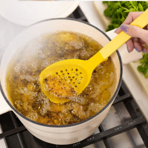 Zuutii | Food Grade Heat Resistant Platinum Liquid Silicone Slotted Spoon