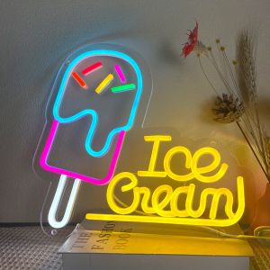 LED Neon Sign Light Lemon Tea Advertisement Board Illuminated Bbq Decorative Night Lighting Acrylic Modern Minimalist Style