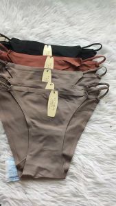 Victoria spring women string plain silk seamless panties 3 pcs per pack 1608