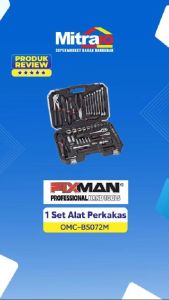 Fixman 1 Set Alat Perkakas Socket OMC-B5072M 1/2 Inch (72 Pcs)