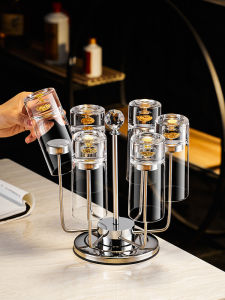 BANGBEBE | High-end Crystal Glass Water Cup with Luxury Gold Foil