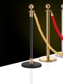 Hotel One-Meter Line Concierge Column Lanyard Luxury Welcome Column Stainless Steel Ball Isolation Belt Bank Queuing Column Guardrail. 