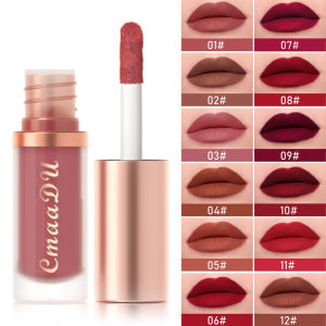 CmaaDu Matte Velvet Lip Gloss Lipstick Long-lasting Waterproof Non-fading Non-stick Cup