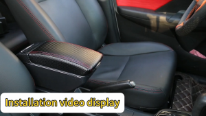 Toyota Wigo 2013 to 2022 Console Box Premium ( Red Stitches / Black Stitches ) / Car Armrest / Console Box Double Layer