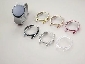 Bling Case for Samsung Galaxy Watch 4 5 6 7 40mm 44mm Protective Cover Shiny Diamond Hard PC Face Bumper No Glass Accessories