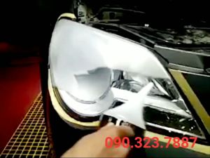 Bộ làm mới chóa pha đèn làm mới nhựa trong Mica đèn pha xe nano phục hồi đánh bóng ô tô-xe máy .  Loại tốt