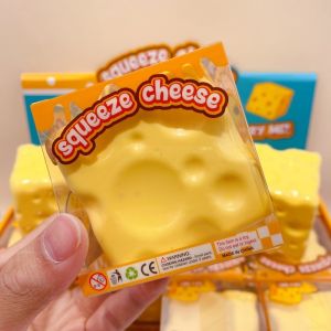 Hot Toys | 2026 Decompression Soft Cheese Block-Decompression Plastic Toy with Extrusion Function Squishy Bola Pop It Toy